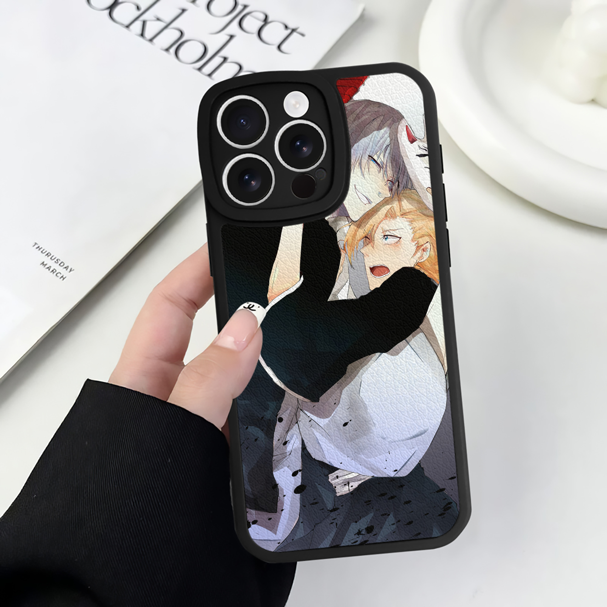 （画像用） ブリーチ BLEACH 【iPhone 16シリーズ対応】シリコンスマホケース（レザー調） 材質：シリコン
